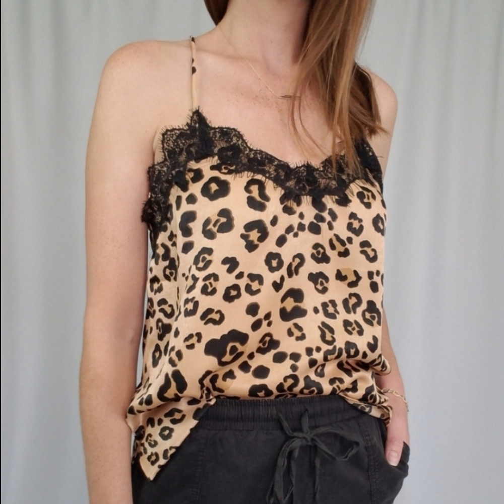 Olivaceous Leopard Print Camisole